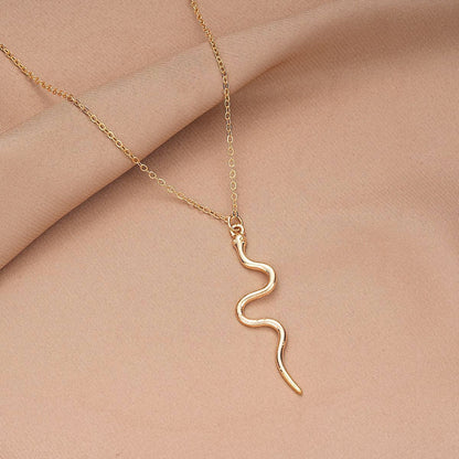 Simple Long Snake Necklace