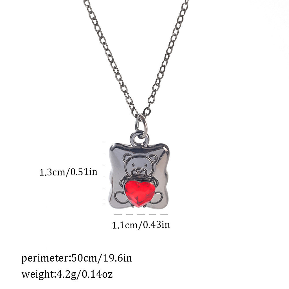Gothic Spider, Bat, Cross, Skull, and Heart Pendant Necklaces