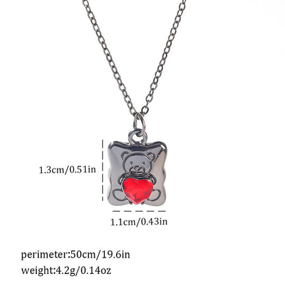 Gothic Spider, Bat, Cross, Skull, and Heart Pendant Necklaces