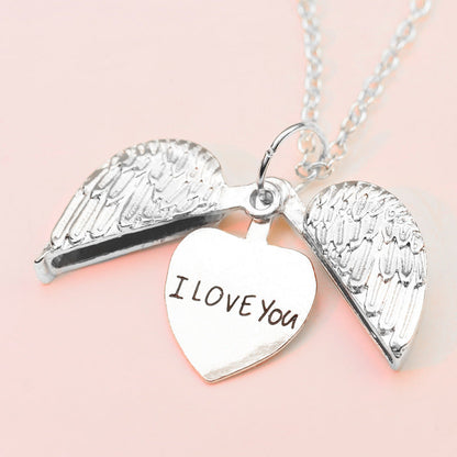 Open Box Letters Necklace
