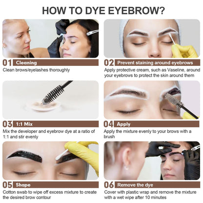 FIAHNG Lash Color Kit – Professional DIY Brow & Lash Tint, 4–6 Weeks, Safe & Easy at Home