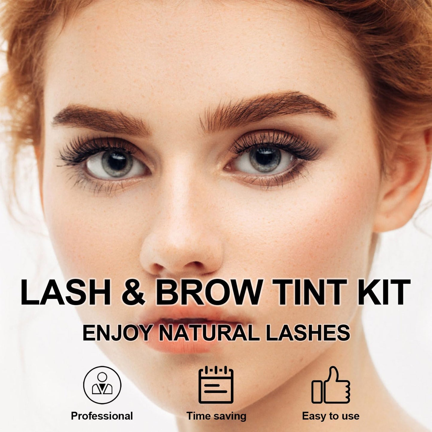 FIAHNG Lash Color Kit – DIY At-Home Lash & Brow Tint for Fuller Lashes and Brows (Brown)