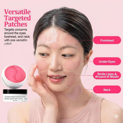 Fidiiog Collagen Hydrogel Eye Masks – Puffy Eyes & Dark Circles, 60-Piece Set