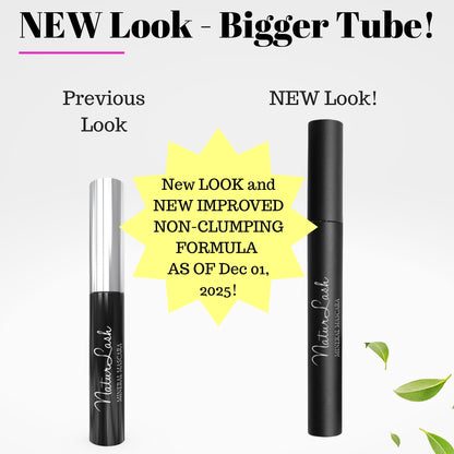 Fifth & Skin NATURLASH Natural Mascara (BLACK) – Hypoallergenic, Vegan, Gluten/Nut Free, Paraben Free