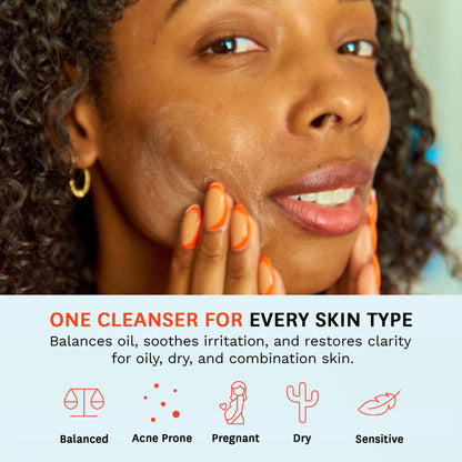 Fig.1 Micellar Oil Cleanser for Face – Makeup Remover & Deep Cleansing Oil, Squalane & Grapeseed, Refillable 3.4 oz