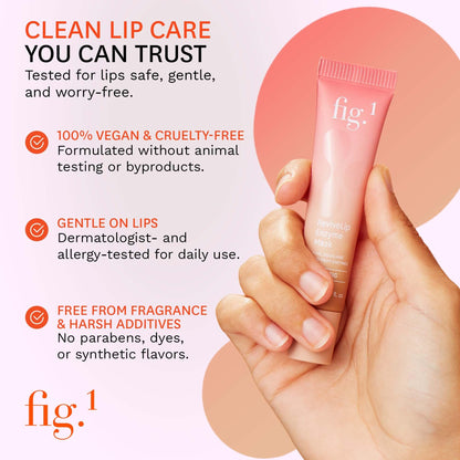 Fig.1 ReviveLip Enzyme Mask | Hydrating Overnight Lip Treatment with Papain & Hyaluronic Acid
