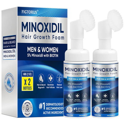 FIGTORUS 5% Minoxidil Foam for Men and Women – Hair Growth Support (4 oz)