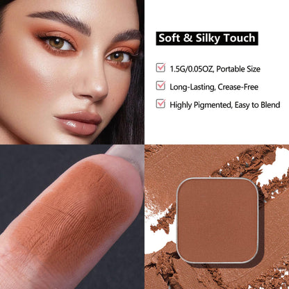 Fillwie 3-Color Eyeshadow Pack – Matte & Shimmer Neutrals, Magnetic Palette Pans