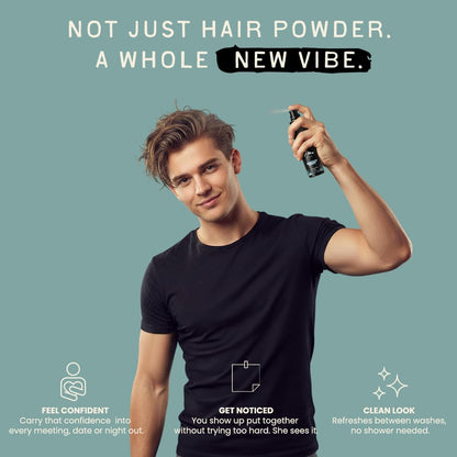 Fin Hairworks Plant Based Hair Texture Powder Spray – Volumizing, Natural Matte Finish, 20g Puff Pump