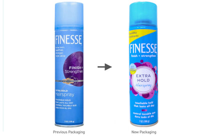 Finesse Finish + Strengthen Hairspray – Extra Hold, 7 oz (Pack of 5)