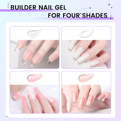 Finger Secret 60g Hard Builder Gel for Nails – Extension & Strengthening Kit (Clear)