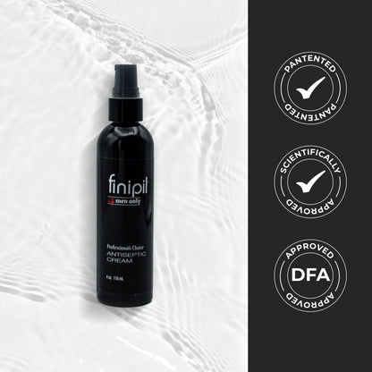 finipil Cream for Ingrown Hairs – Men's After Shave, 4 oz, Clear