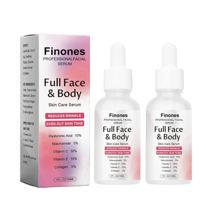 Finones Skin Vitamin Serum | 5-in-1 Anti-Wrinkle & Hydration for Face & Body