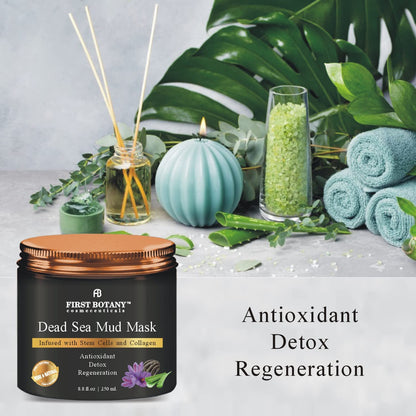 First Botany Dead Sea Mud Mask 8.8oz – Mineral-Infused Facial Treatment for Pores & Aging