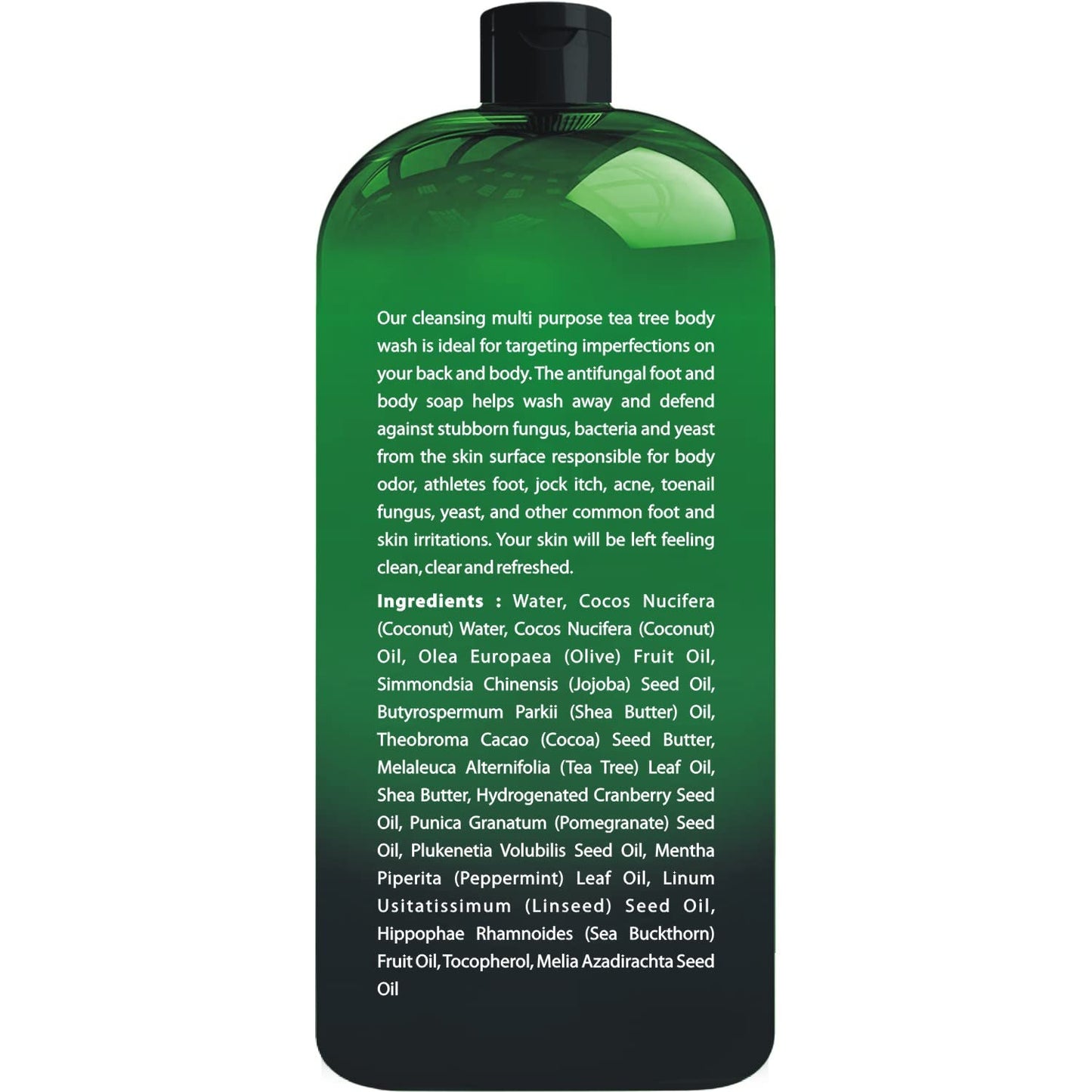 First Botany 100 Percent Natural Tea Tree Body and Foot Wash – Odor, Dandruff, Jock Itch & More