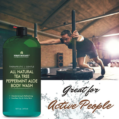 First Botany ALL Natural Tea Tree Mint Body Wash – 16 oz