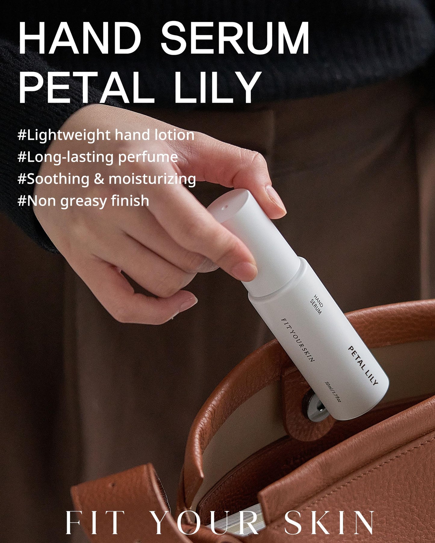 FIT YOUR SKIN Perfumed Hand Serum #Petal Lily – Lightweight, Non-Greasy Hydration with Triple Hyaluronic Acid
