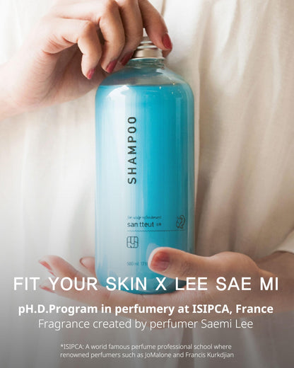FIT YOUR SKIN SAN TTEUT Cooling Shampoo – Triple Mint Scalp Therapy, Oily & Itchy Scalp, pH 5.5, 17 fl oz