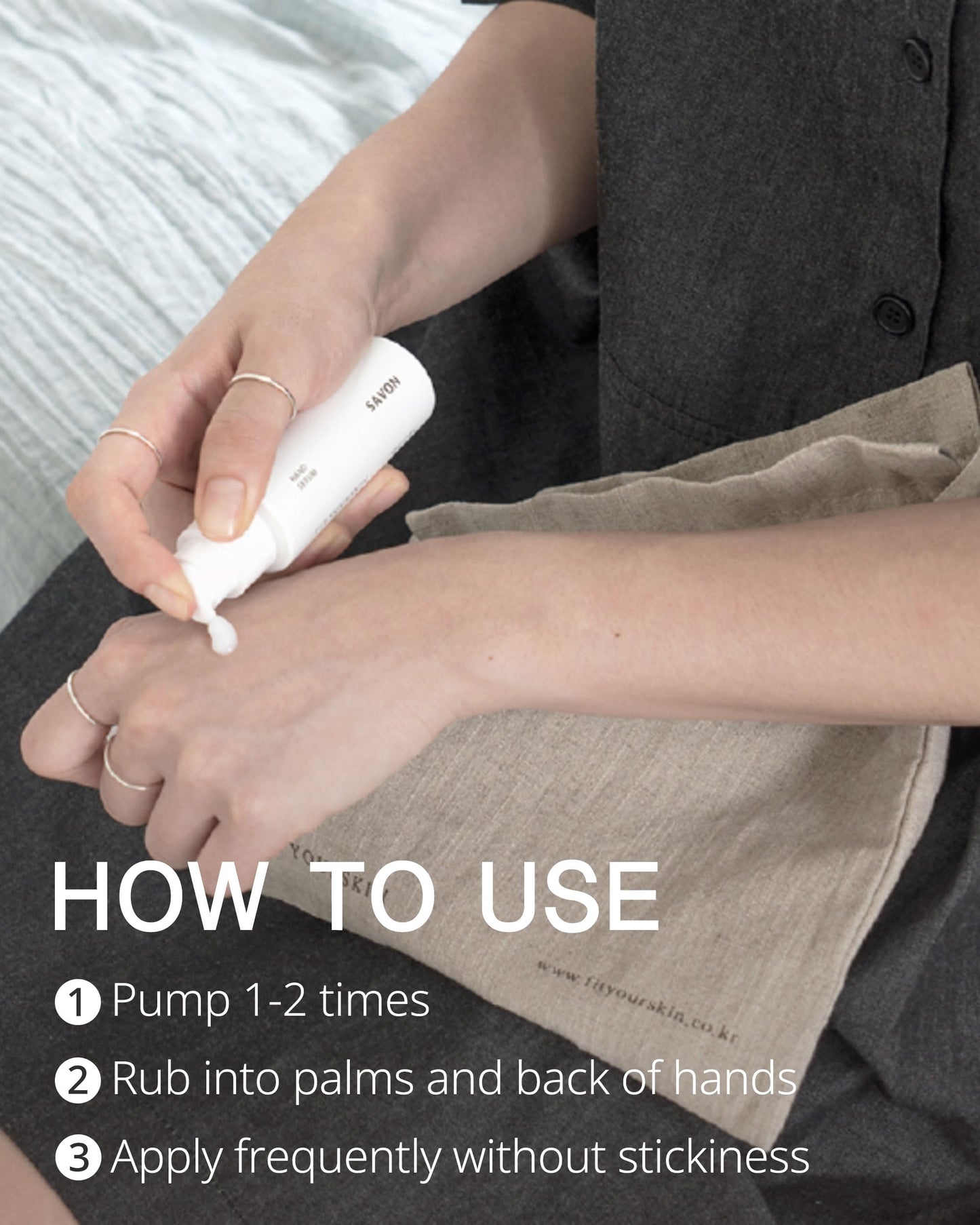 FIT YOUR SKIN Savon Hand Serum – Lightweight, Non-Greasy Hydration with Triple Hyaluronic Acid