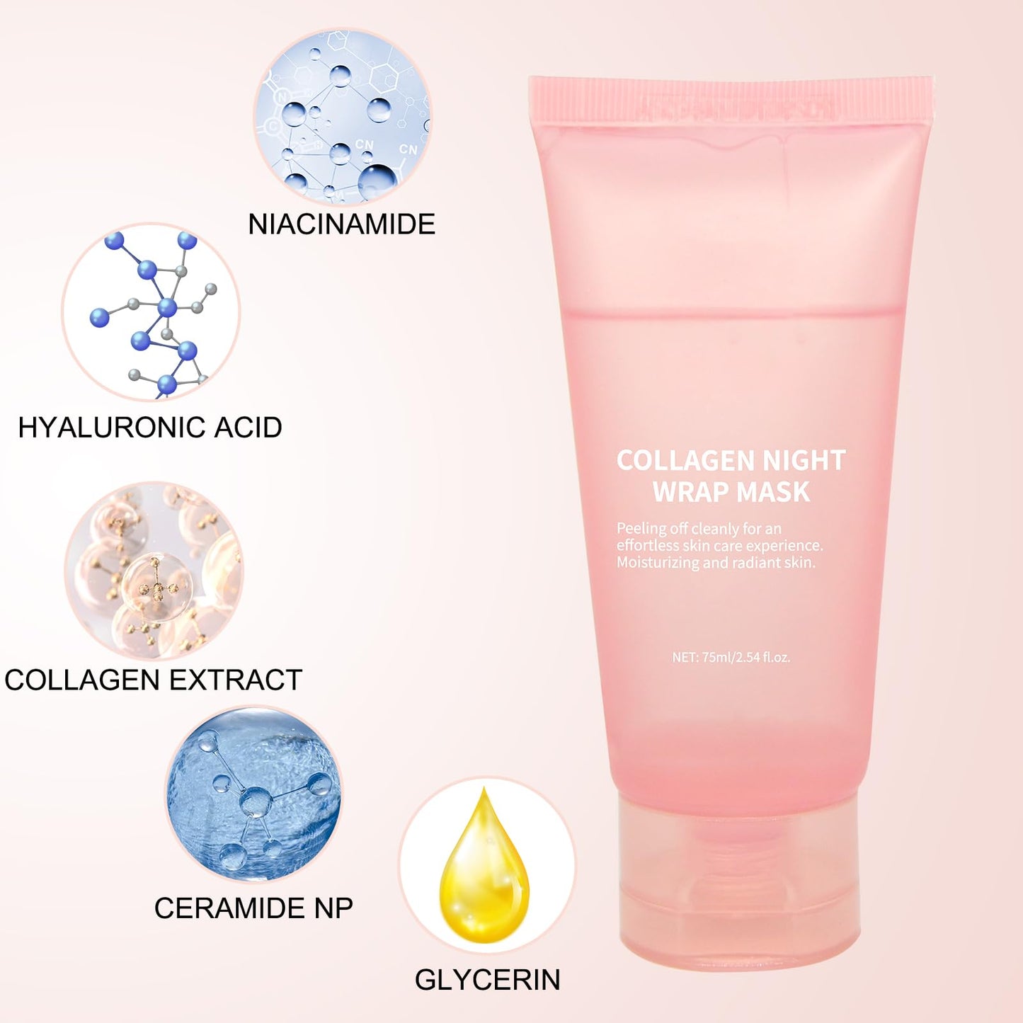 Fitbuter Collagen Overnight Wrapping Peel-Off Mask – Hydration & Firming (75ml)