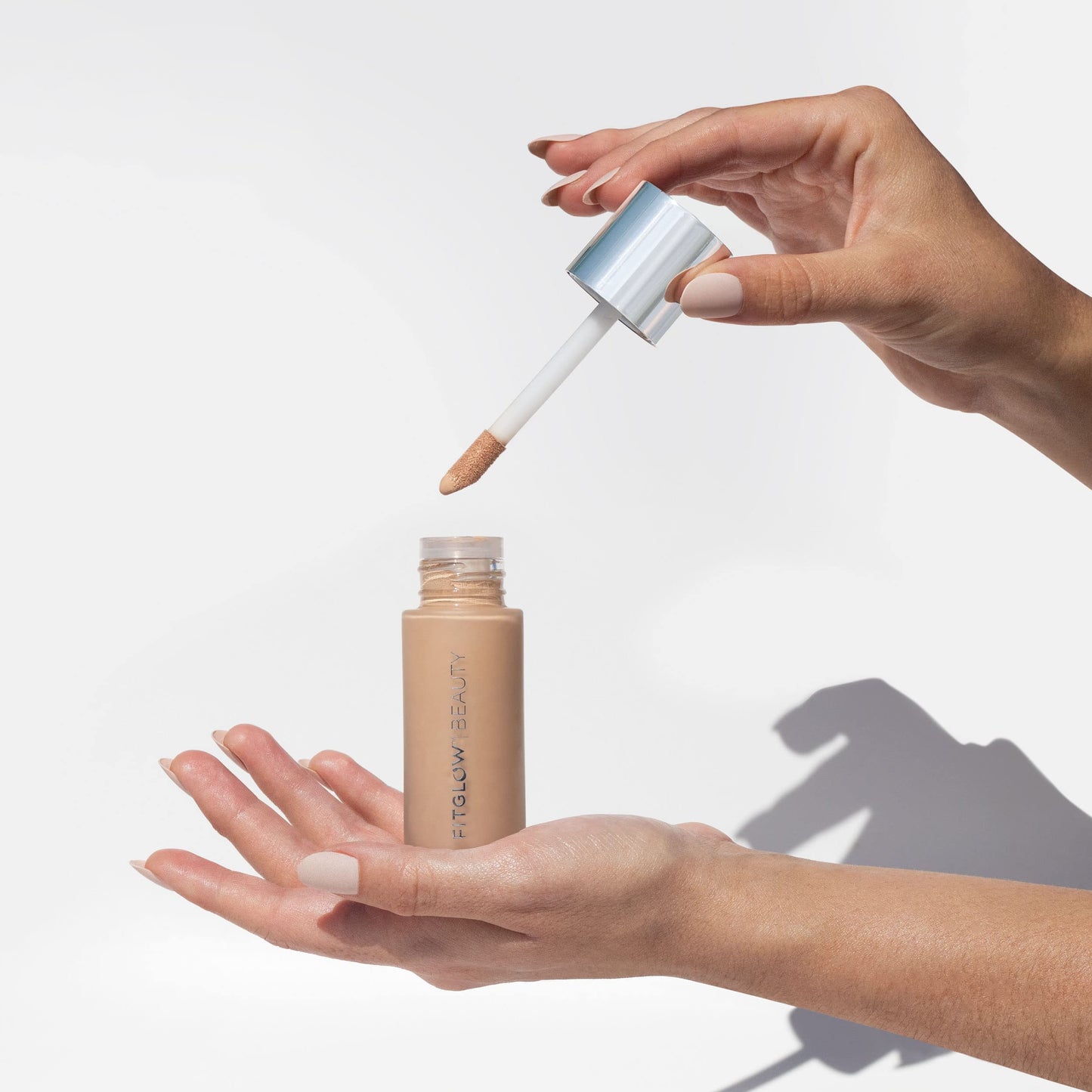 Fitglow Beauty Foundation+ | Vegan Skin-Treating Foundation with Peptides & Plant Collagen | Buildable Coverage | F6.7-30ml