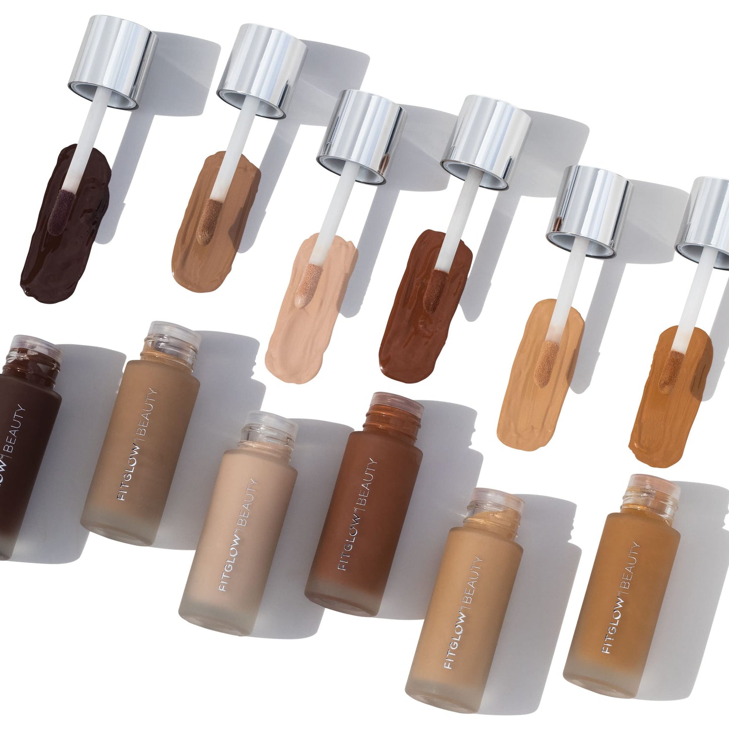 Fitglow Beauty Foundation+ | Vegan Skin-Treating Foundation with Peptides & Plant Collagen | Buildable Coverage F8