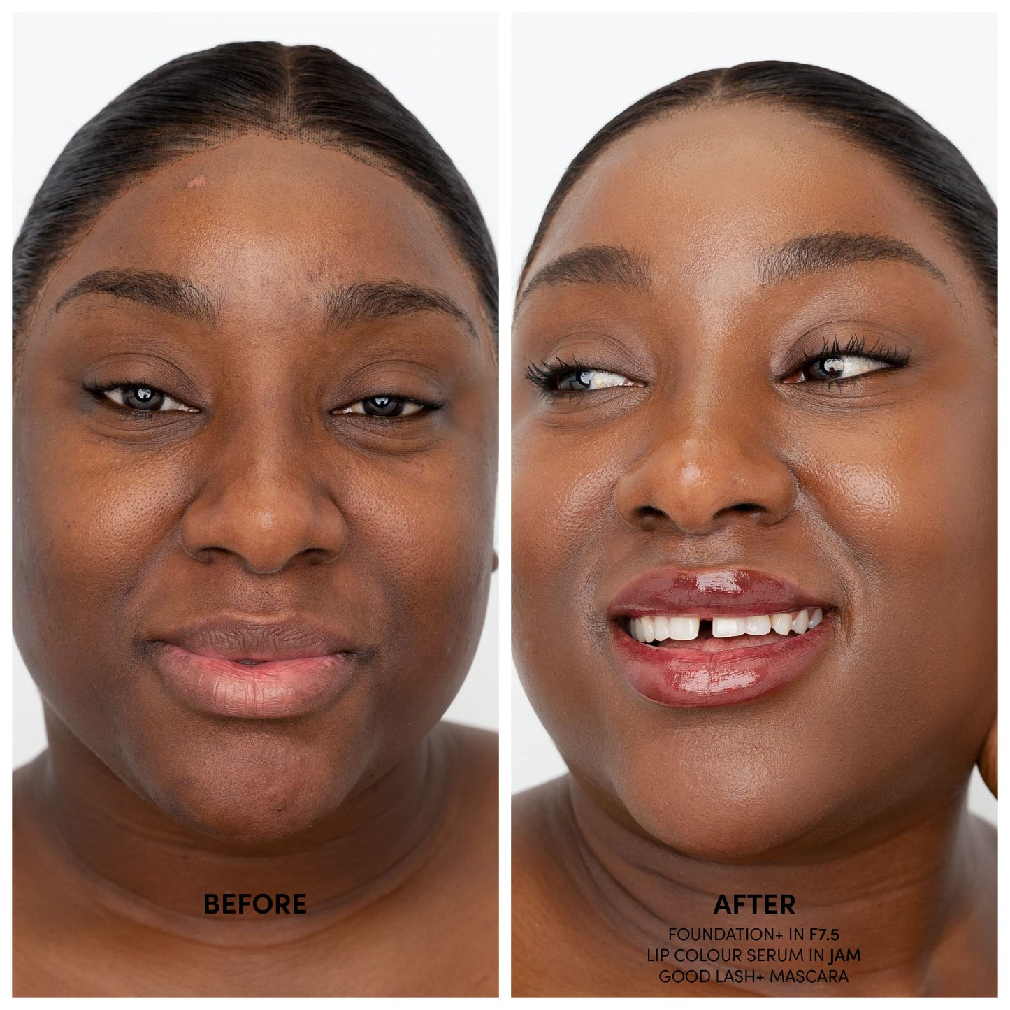 Fitglow Beauty Foundation+ | Vegan Skin-Treating Foundation with Peptides & Plant Collagen | Buildable Coverage F8