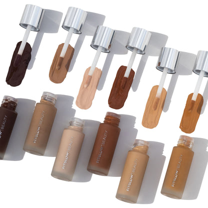 Fitglow Beauty Foundation+ | Vegan Skin-Treating Foundation with Peptides & Plant Collagen | Buildable Coverage | F6.7-30ml