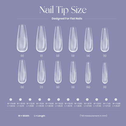 Five Angeles Tipex Instant Apex Gel Nail Tips Kit – 500pcs with UV Glue