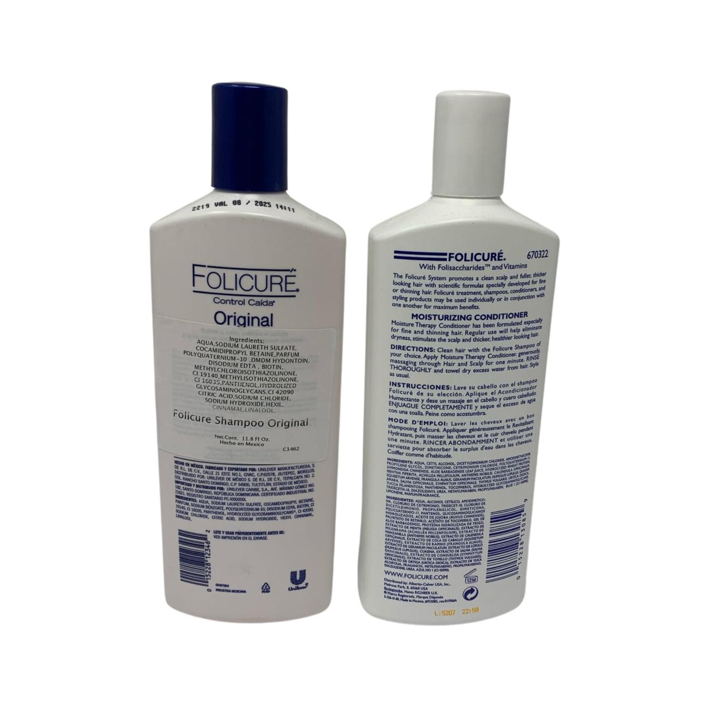 Folicure Hair Growth Shampoo & Conditioner Pack (11.8 fl oz + 12 fl oz) | Five Brothers Products