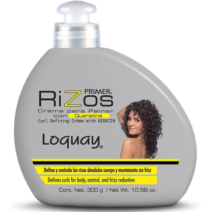 Five Brothers Loquay Keratin Hair Cream 10.58 oz - Curl Definition & Frizz Control