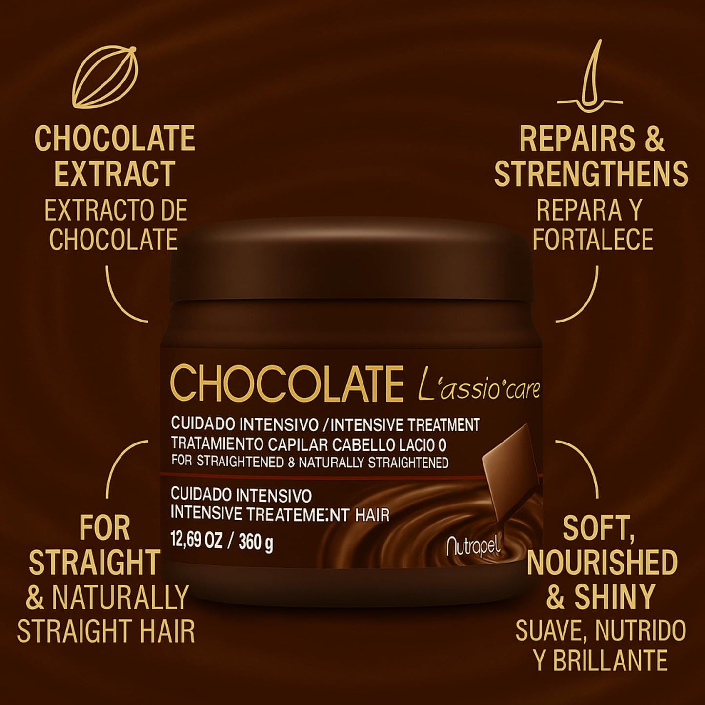 Five Brothers Nutrapel L'assio Care Keratin After Care 12.69oz – Smooth, Hydrated Hair