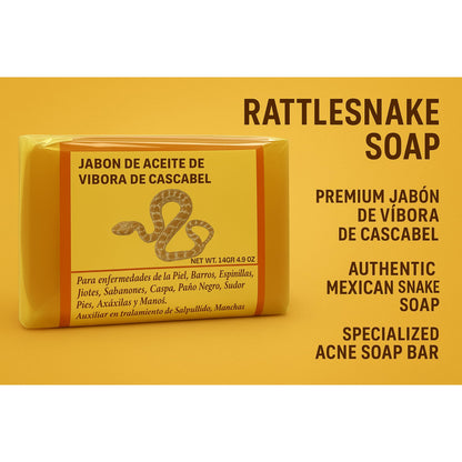 Five Brothers Products Rattlesnake Soap – Traditional Cascabel Soap for Deep Daily Cleansing (4.93 oz)