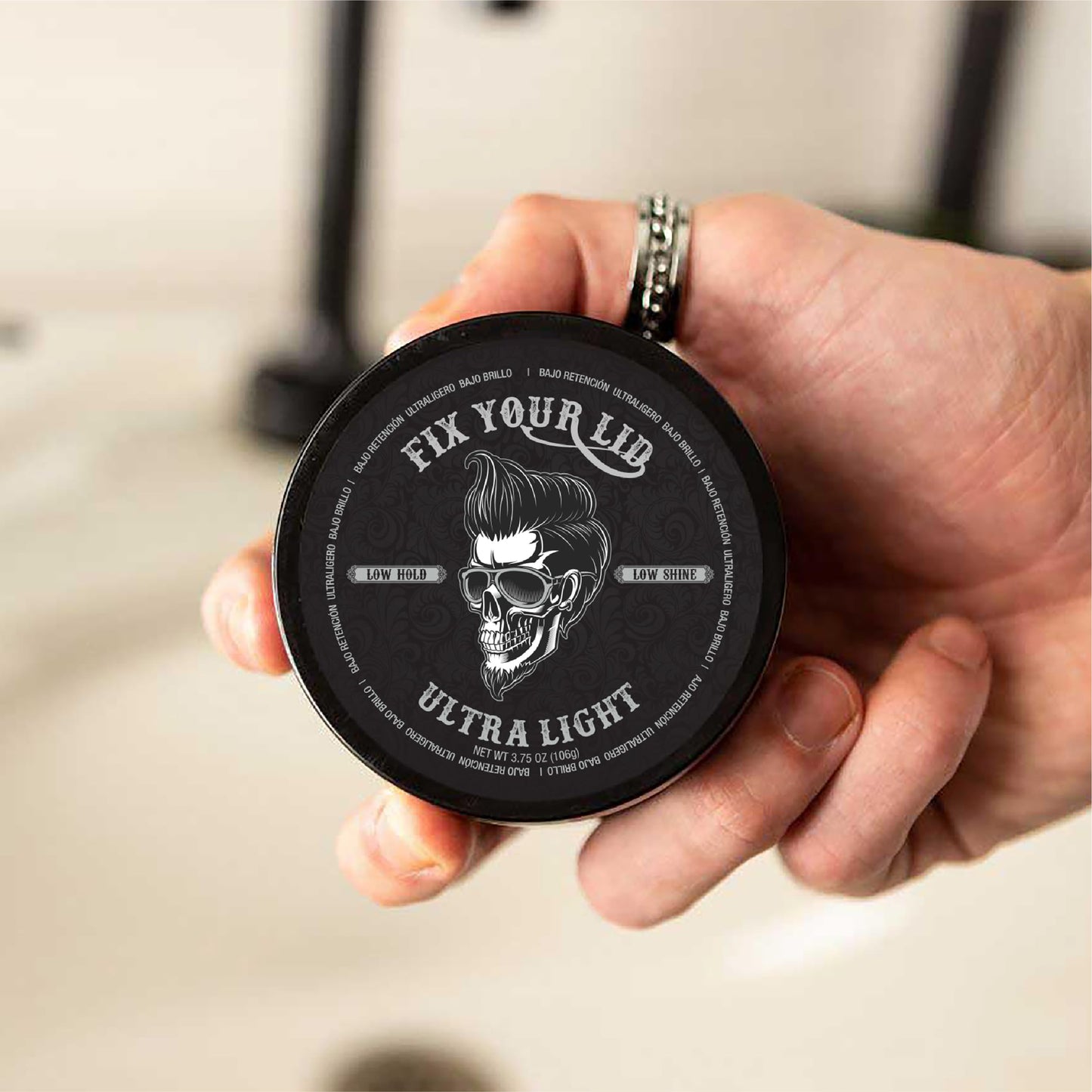 Fix Your Lid Ultra Light Pomade for Men – Water-Based, Low Hold & Low Shine, 3.75 oz