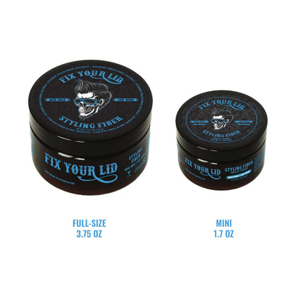 Fix Your Lid Hair Styling Fiber – High Hold, Matte Finish for Short Hair – 3.75 oz + 1.7 oz Bundle