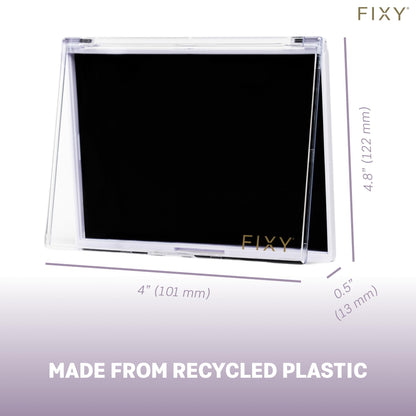 FIXY Extra Small Magnetic Makeup Palette — Clear-Top Organizer for Travel & Customizable Storage