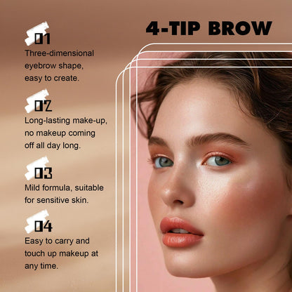 FIZYSKOE 3D Microblading Eyebrow Pencil – Waterproof Fine Tip Light Brown (2pc)