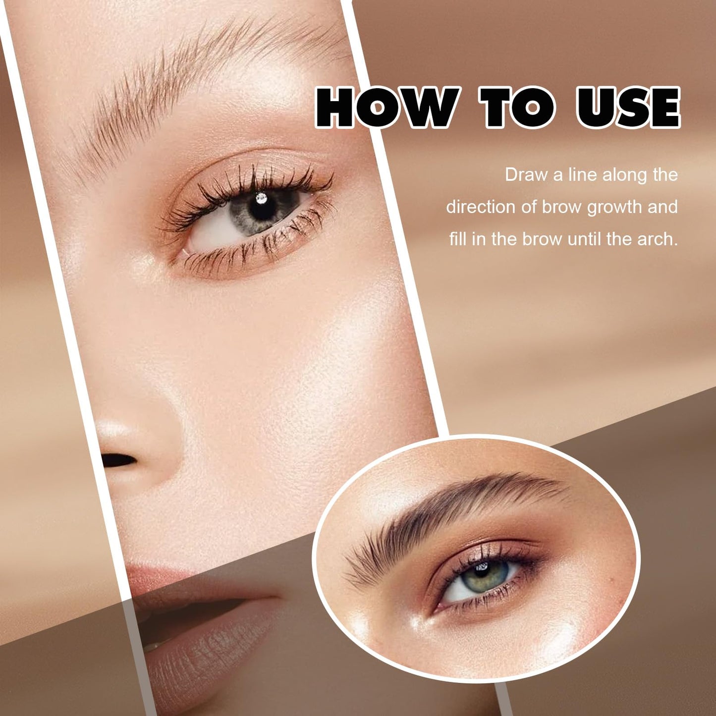FIZYSKOE 3D Microblading Eyebrow Pencil – Waterproof Fine Tip, Natural Hair-Like Strokes (Dark Brown, 2pc)