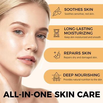 FJALLUFT Beef Tallow and Honey Balm – Whipped Grass-Fed Moisturizer for Face & Body