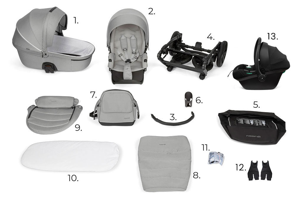 Noordi Fjordi V1 3in1 with Travel Carrier Car Seat
