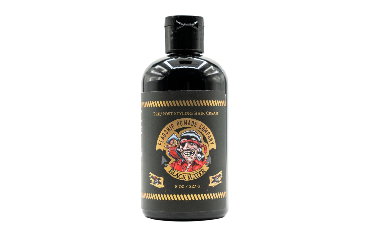 FLAGSHIP Black Water Pomade for Men – Medium Hold, Matte Finish, 8 oz