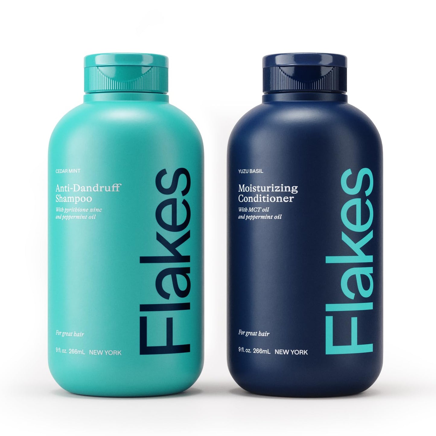 Flakes Anti Dandruff Shampoo & Conditioner Set – Hydrating, Sulfate & Paraben Free, 9 fl oz