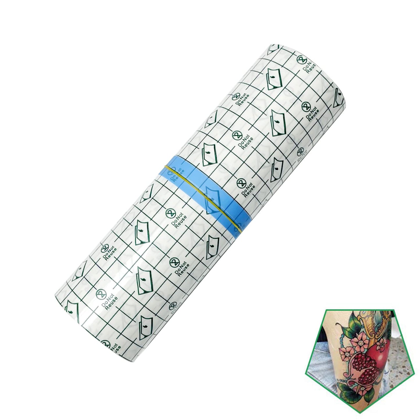 Flatoedu Tattoo Aftercare Bandage Roll 8x10 – Waterproof Transparent Film