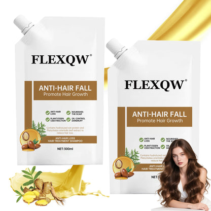 FLEXQW 2 PCS Anti Hair Loss Shampoo for Women – Hair Growth & Thickening (300ml)