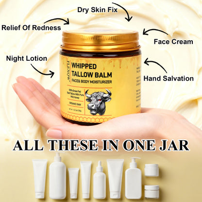 FLEXQW Bee Venom Cream – 1 Pack, 7x Moisture, Grass-Fed Tallow, All-in-One Skin Moisturizer