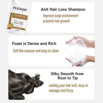 FLEXQW 2 PCS Anti Hair Loss Shampoo for Women – Hair Growth & Thickening (300ml)