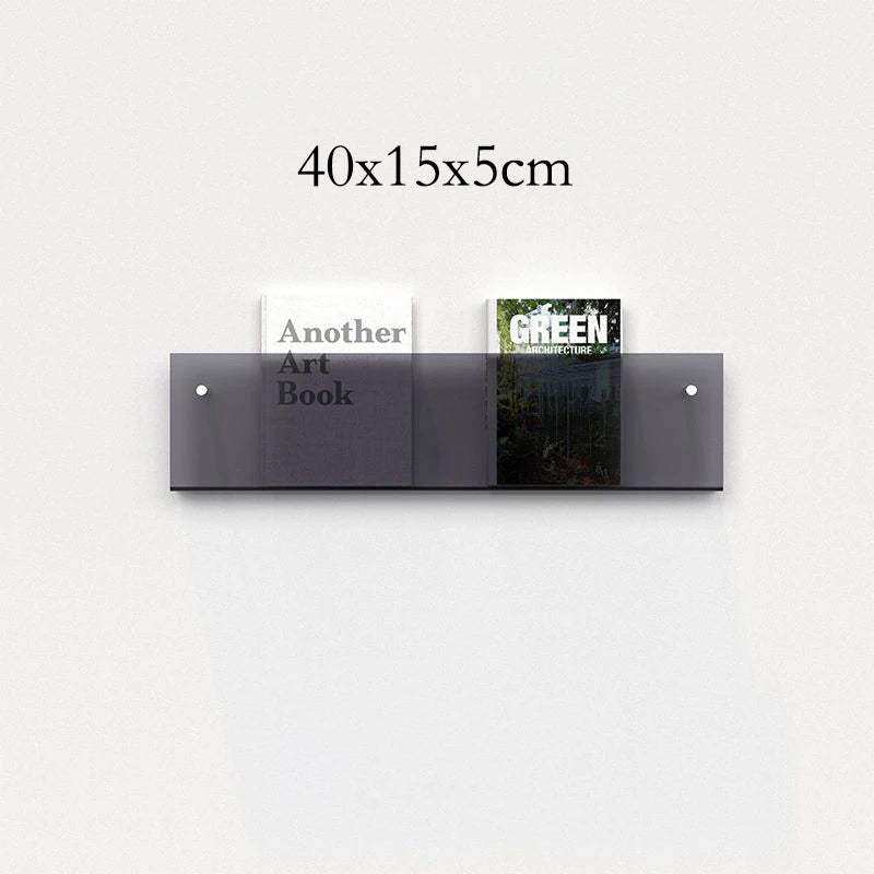Floating Acrylic Magazine Holder