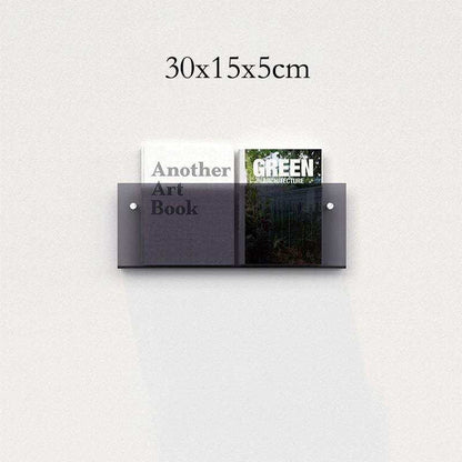 Floating Acrylic Magazine Holder