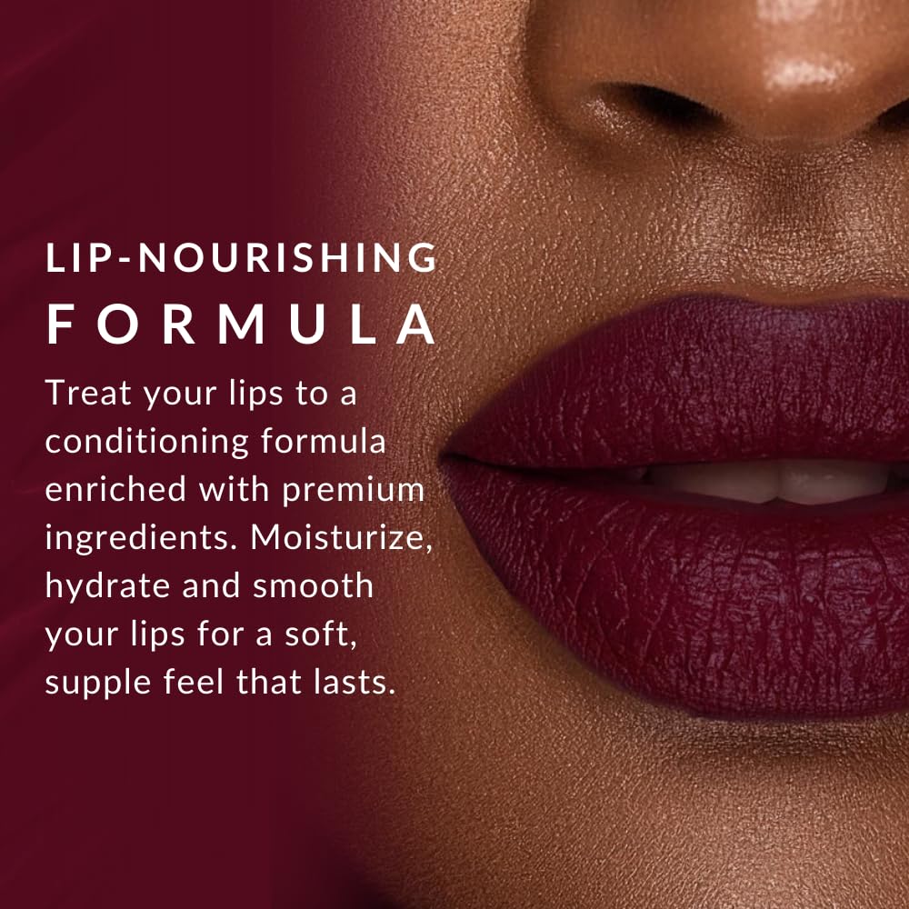 Flori Roberts Luxury Lipstick – Demi-Matte Color for Deep Skin Tones & Hydration