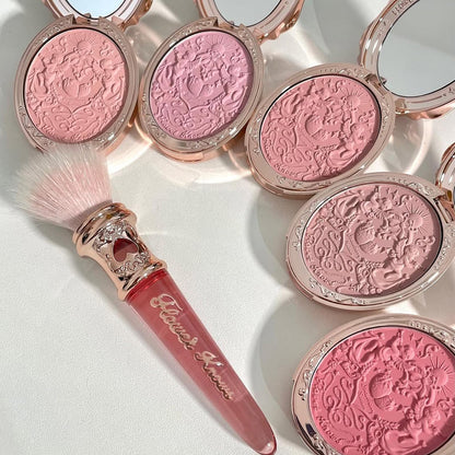 Flower Knows Strawberry Rococo Embossed Blush – Buildable Berry Pink Cheek Color
